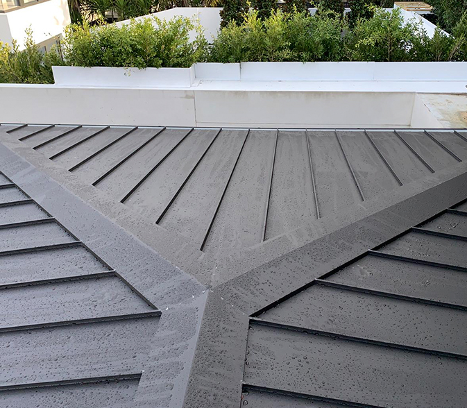 Standing Seam Zinc Cladding